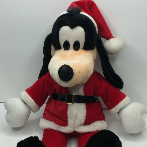 Disney Goofy Plush 18" Santa Claus Stuffed Toy Christmas Holiday Stuffie - Picture 4 of 9